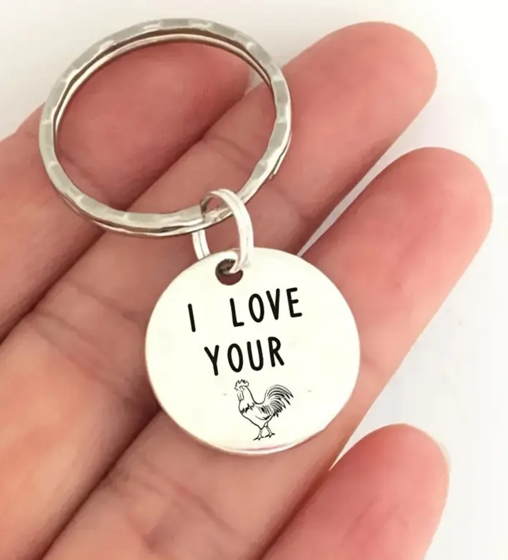 3/$25 I Love Your C*** Chicken Stainless Steel Keychain NEW